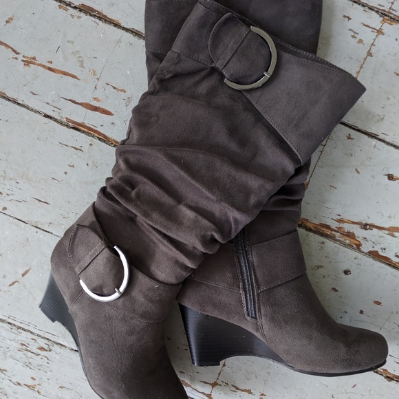 Journee Collection Shoes - Journee Slouch Jester Boots worn once